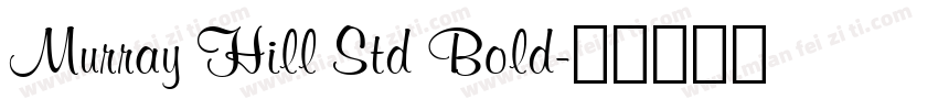 Murray Hill Std Bold字体转换